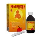 Ибупрофен, сусп. д/приема внутрь ( для детей) 100 мг/5 мл 100 г (80 мл) №1 клубника
