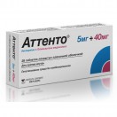 Аттенто, табл. п/о пленочной 5 мг+40 мг №28