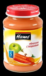 Пюре Hame яблоко морковь с 4 мес 190 г