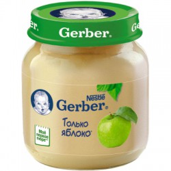 Пюре Gerber яблоко без сахара с 4 мес 130 г