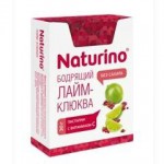 Пастилки, Натурино 30 г №1 Бодрящий лайм-клюква без сахара с витамином С (12 пастилок по 2.5 г) флип-топ