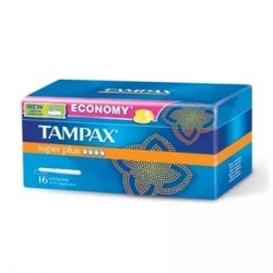 Тампоны, Tampax (Тампакс) №16 СЕФ супер плюс с картонным аппликатором